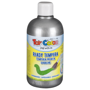 Farba Tempera Toy Color 500ml, Srebrna Metaliczna